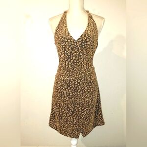 Dress Forum Los Angeles - Black & Gold Metallic Party Dress - S